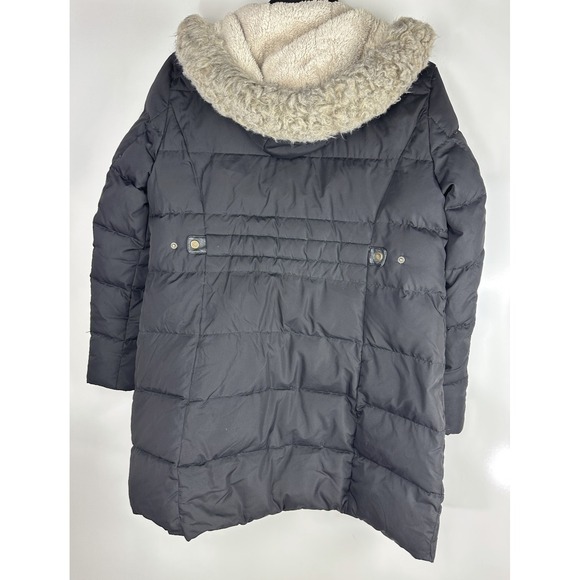 Lauren Ralph Lauren Down Puffer Coat Sherpa Faux Fur Hood Black Women's Size XL - Picture 11 of 16